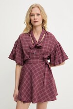 Сорочка Answear.LAB колір бордовий