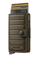 Гаманець RFID шкіряний Secrid EMBOSS LINES колір зелений