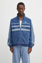 adidas Originals denim jacket First Tt Denim blue color JX6457 at adidas Originals denim jacket First Tt Denim blue color JX6457 at