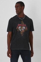 T-shirt bawełniany męski Metallica kolor czarny - MEDICINE