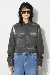 Rick Owens jacket Denim Jacket Cape Sleeve Cropped