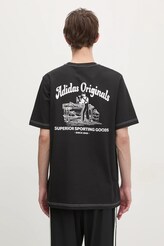 日本未入荷/関税込【adidas】adidas Originals Fresh Tシャツ adidas Originals cotton t-shirt Wabash men's black color