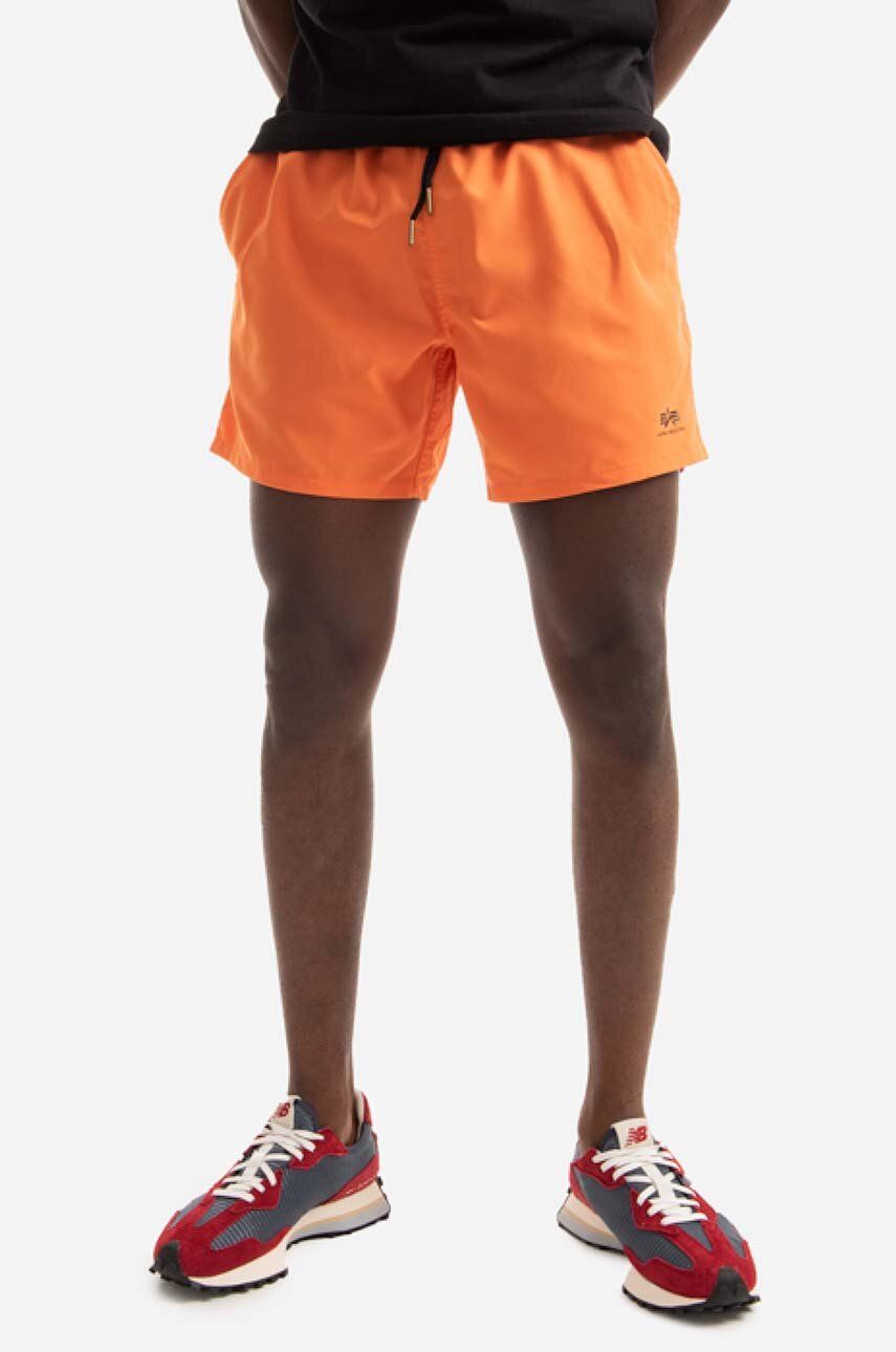 Alpha Industries swim shorts orange on | buy PRM color
