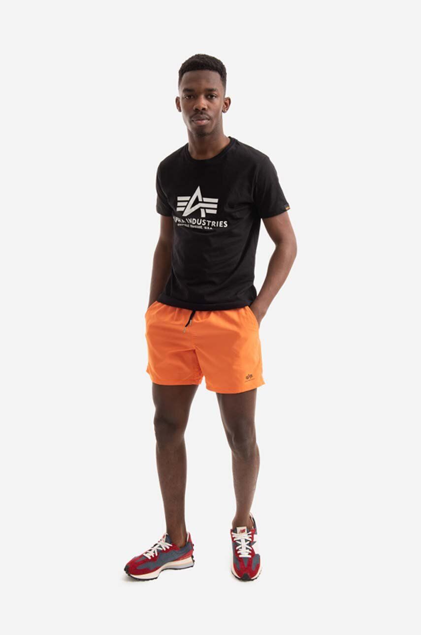 Alpha Industries swim shorts orange color | buy on PRM