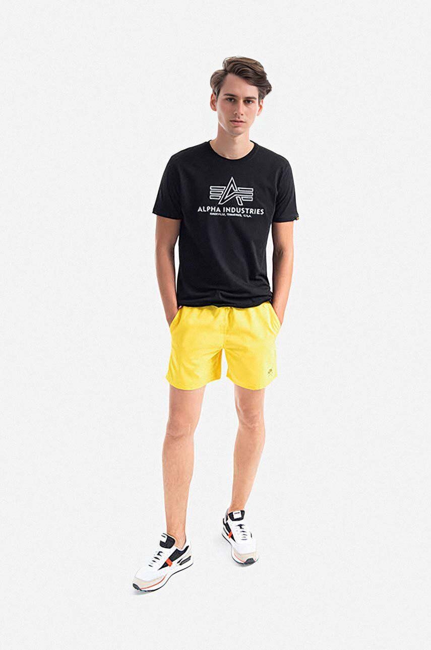 Alpha Industries swim shorts yellow color | buy on PRM