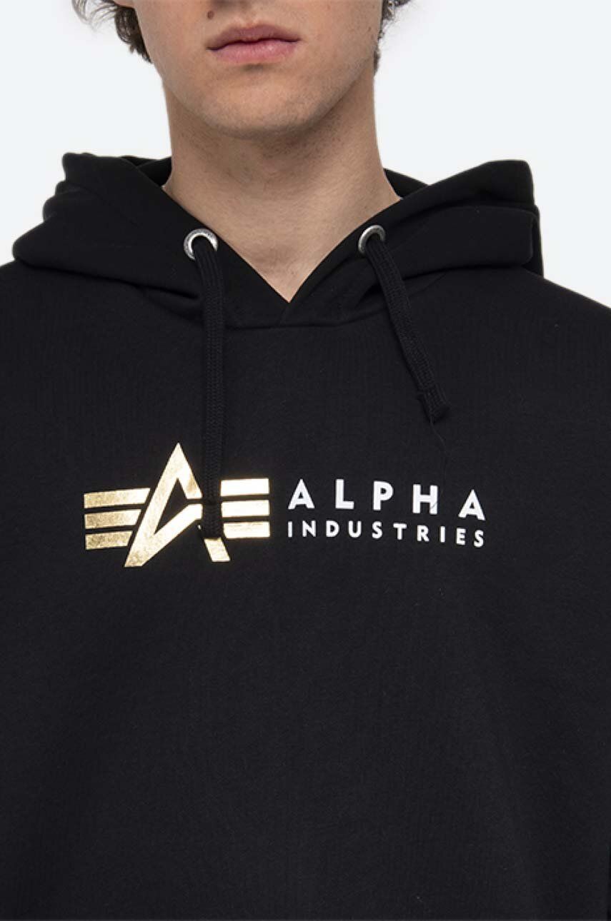 Alpha Industries sweatshirt men\'s black color buy on PRM 