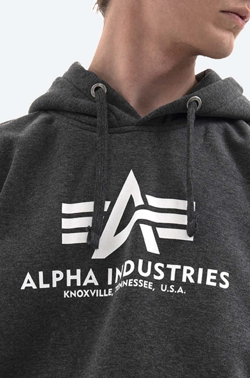 Alpha Industries sweatshirt men\'s gray color | buy on PRM