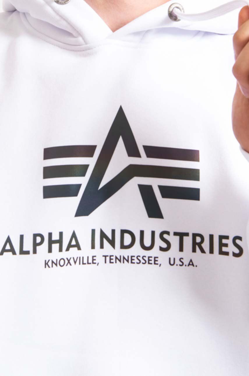 Alpha Industries sweatshirt Basic men's white color | buy on PRM