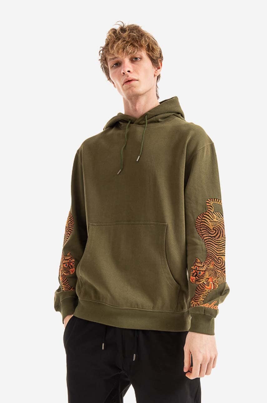 Maharishi cotton sweatshirt Maharishi 8031 OLIVE PRM EU