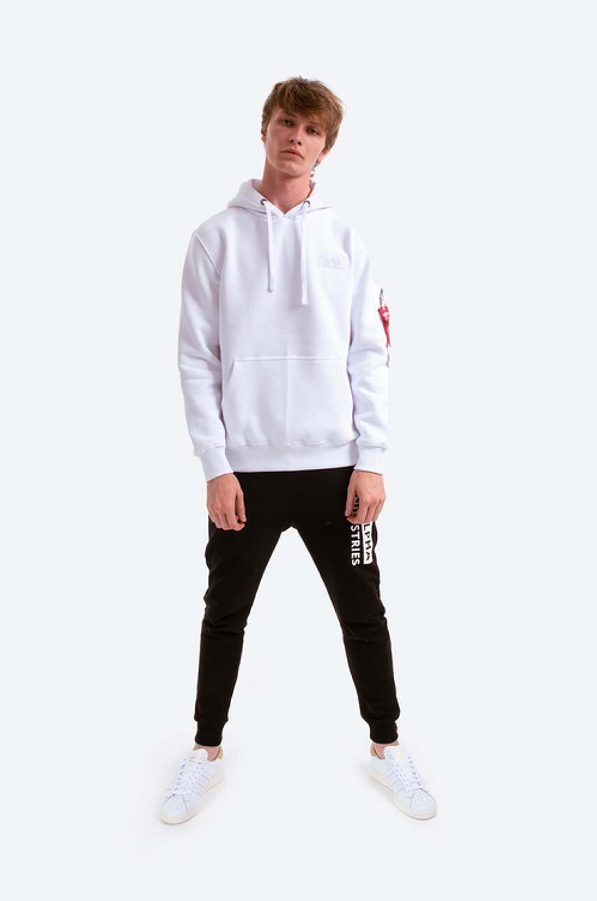 Alpha Industries sweatshirt men's white color | buy on PRM