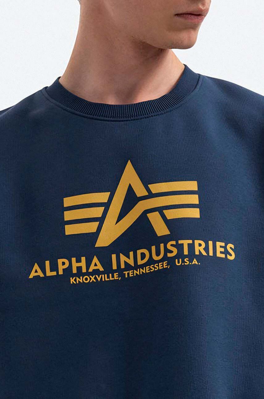 Alpha Industries sweatshirt Basic Sweater men\'s blue color 178302.463 | buy  on PRM