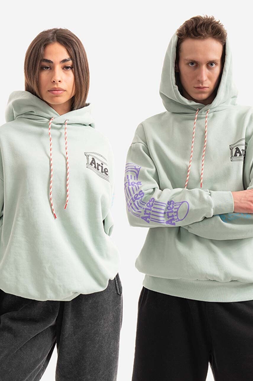 Aries cotton sweatshirt Column turquoise color buy on PRM