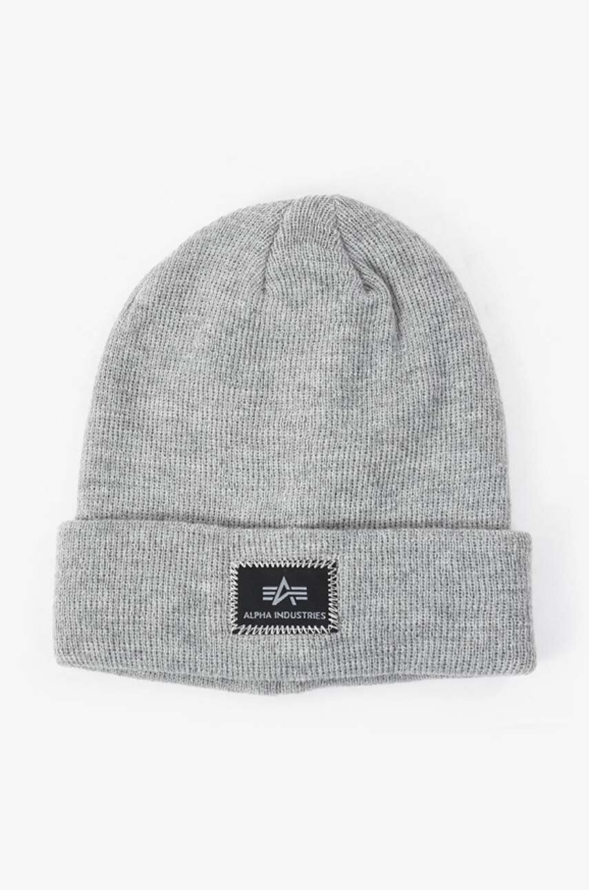 Alpha Industries beanie X-Fit Beanie gray color | buy on PRM