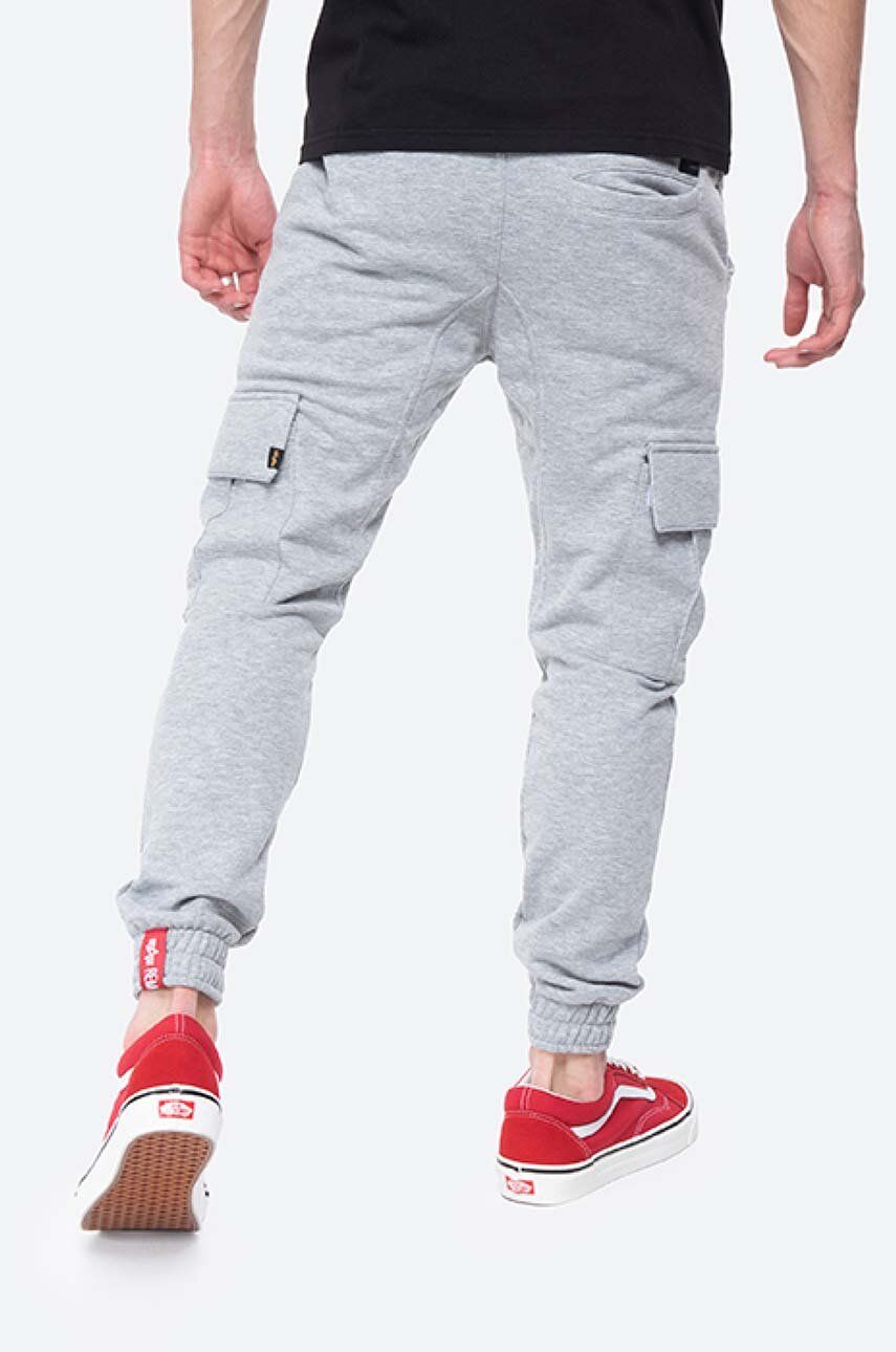 Alpha Industries joggers Terry Jogger gray color | buy on PRM