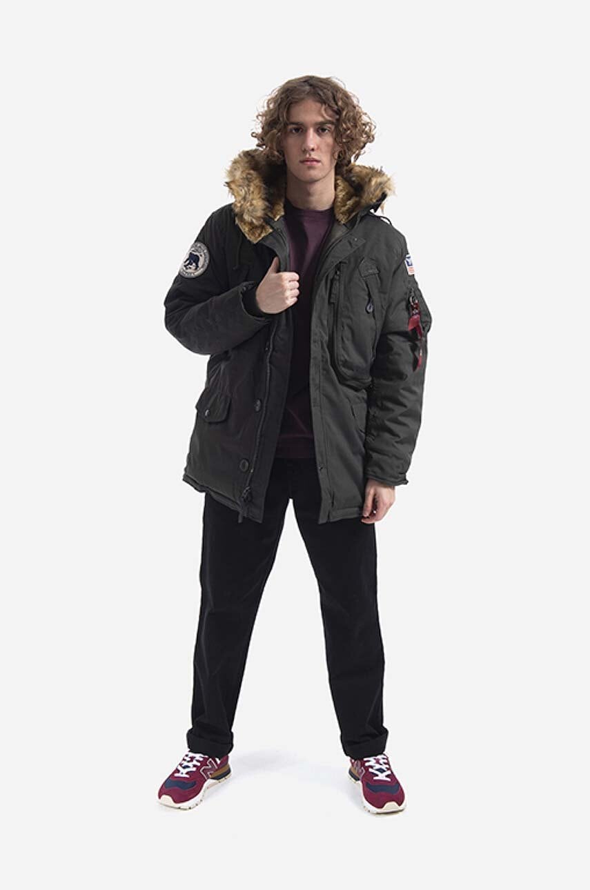 Alpha industries polar deals jacket dark green
