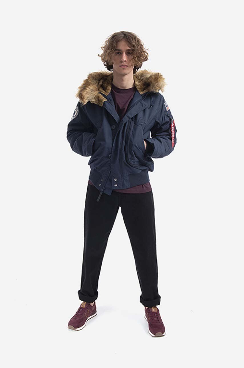 Alpha Industries jacket Polar Jacket SV men\'s navy blue color | buy on PRM