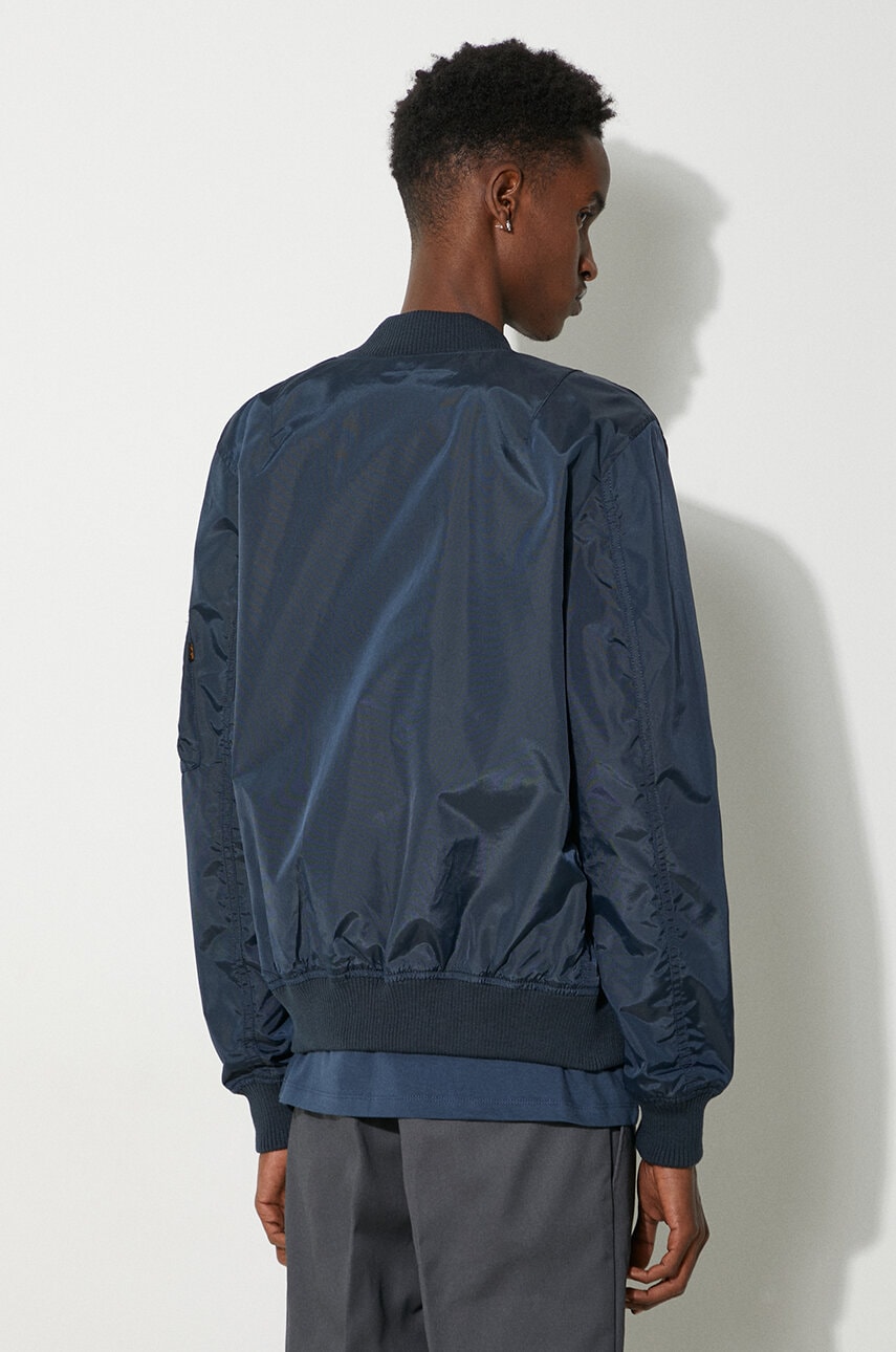 Alpha Industries bomber jacket MA 1 TT men s navy blue color 191103.07 at PRM US