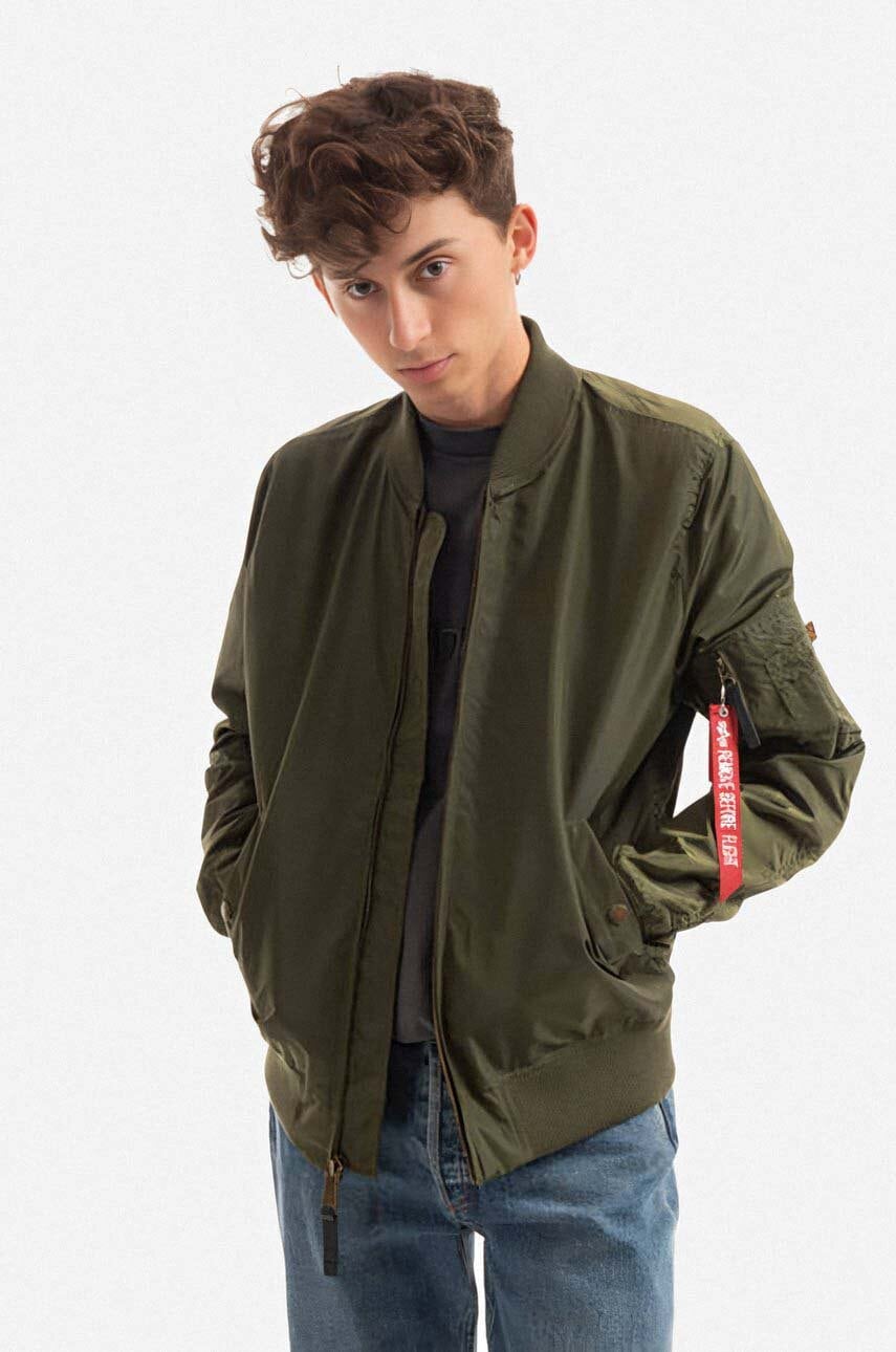 Army green shop bomber