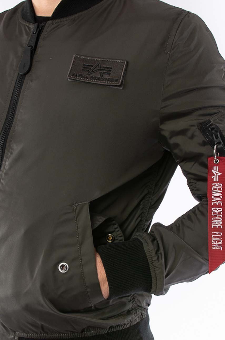 Alpha Industries bomber jacket Ma-1 Ttc men's gray color | buy on PRM