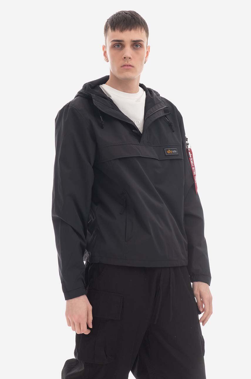 Alpha Industries jacket Performance Anorak 106101 03 men's black color |  buy on PRM