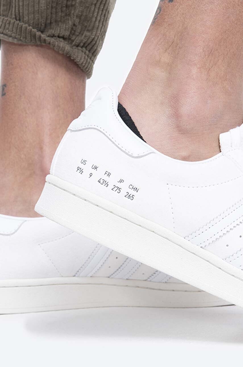 Adidas originals off white suede superstar top