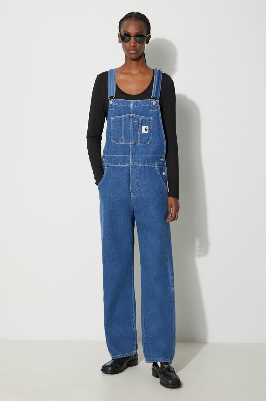 Carhartt WIP Bib Overall - Denim  Blue (stone washed) – Page Bib Overall -  Denim – Carhartt WIP USA