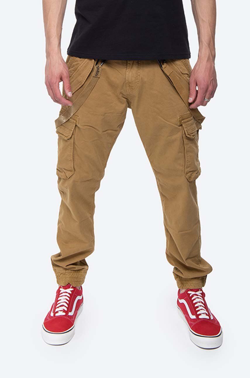 Alpha Industries trousers Utility Pant men's brown color 128202.13 | buy on  PRM