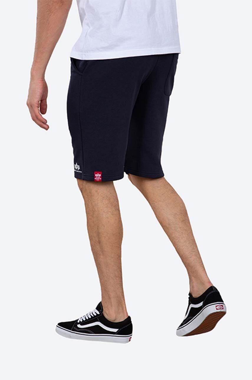 Alpha Industries shorts Basic men's navy blue color | buy on PRM
