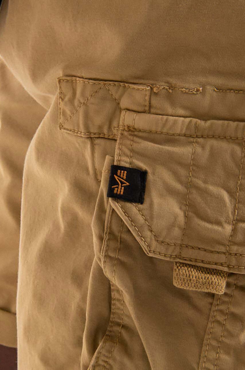 Alpha Industries cotton shorts Crew Short beige color | buy on PRM
