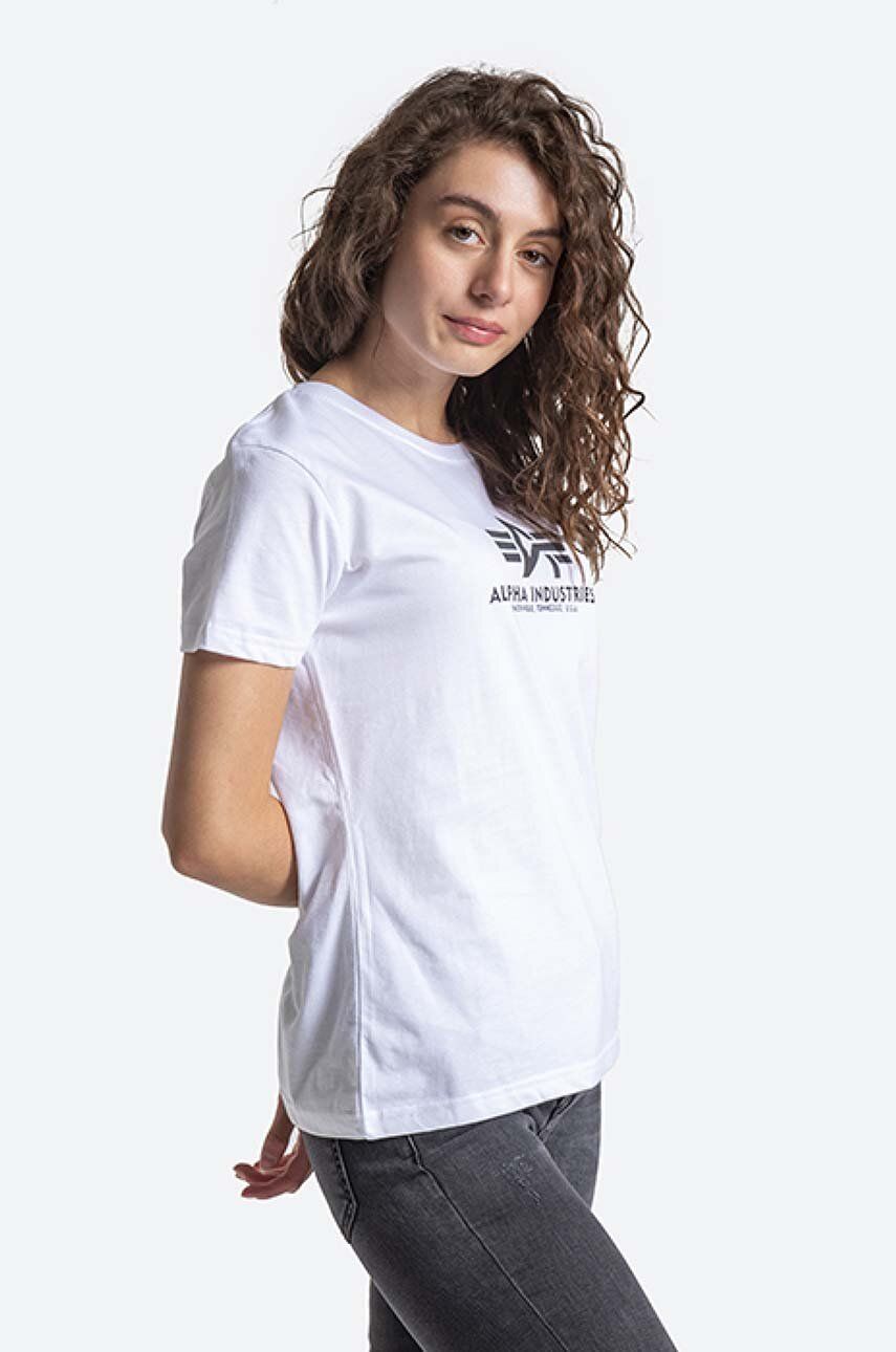Alpha Industries cotton T-shirt New Basic T white color | buy on PRM
