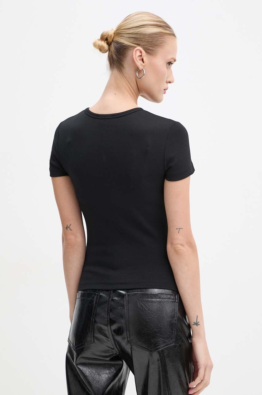 Diesel t-shirt T-ELE-LONG-D damski kolor czarny A14961.0EJAI