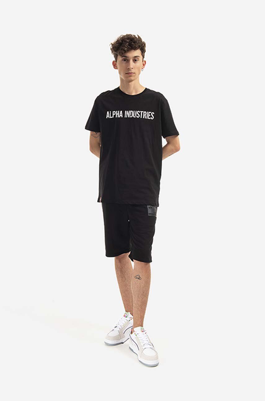 Alpha Industries cotton T-shirt RBF Moto black color | buy on PRM | T-Shirts