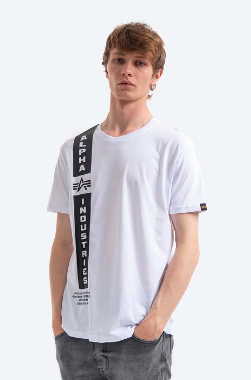 Alpha Industries cotton T-shirt Defense white color | buy on PRM