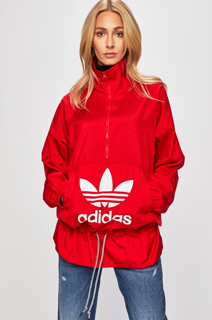 adidas Originals Bunda ED7596 barva ervena ANSWEAR.cz