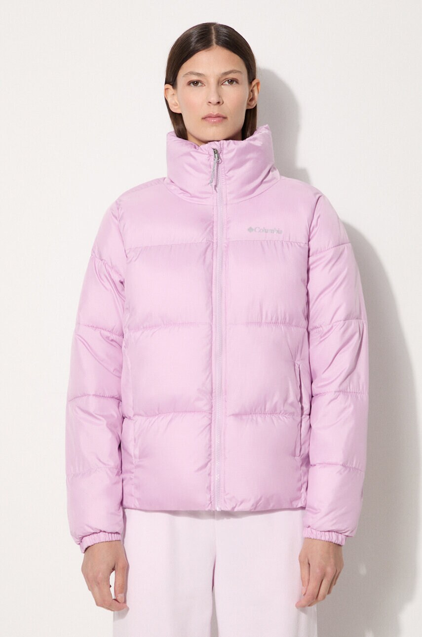 Columbia jacket Puffect Jacket women s pink color 1864781 at PRM US