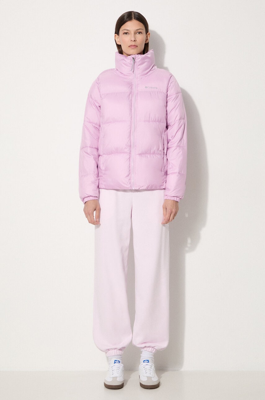 Columbia パフ ダウンジャケット S ラベンダー ピンク Columbia jacket Puffect Jacket women's pink color 1864781 at PRM US