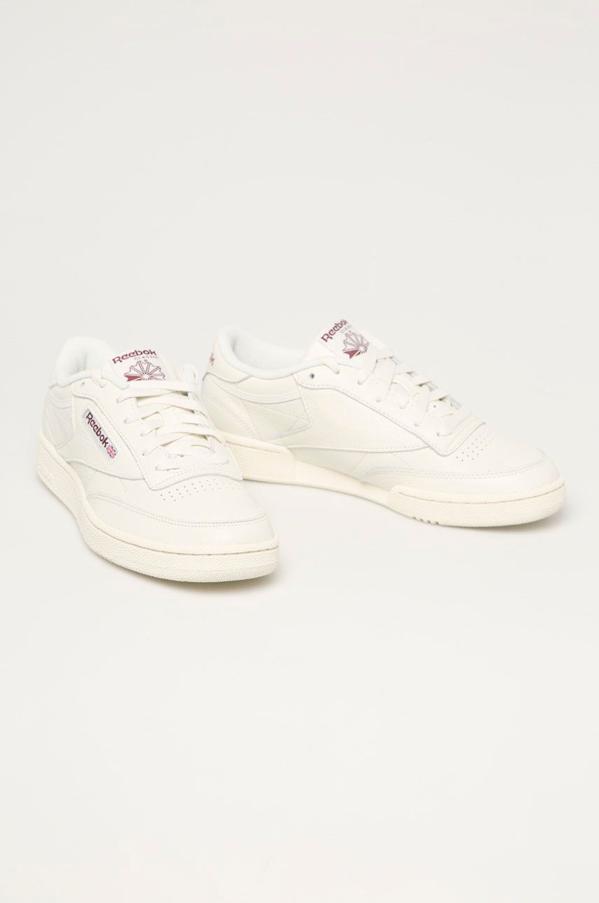 Reebok club c 85 trainers vintage on sale chalk meteor red