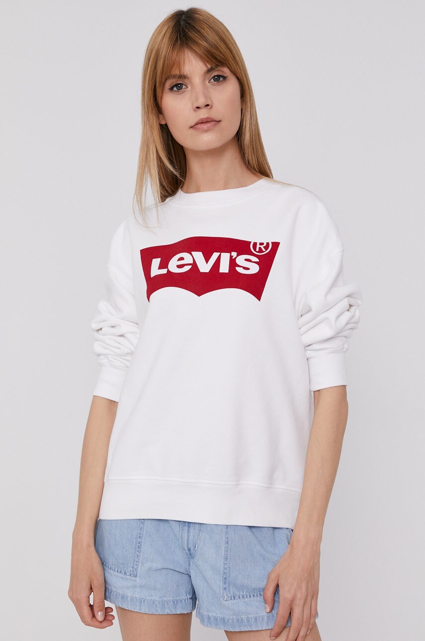 White levi's sweatshirt womens hotsell