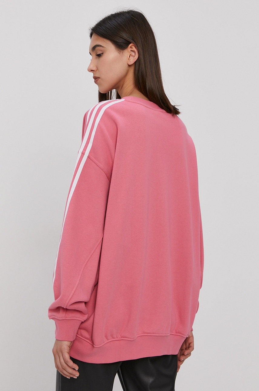 adidas Originals Bluza bawełniana H33542 damska kolor różowy gładka |  Answear.com