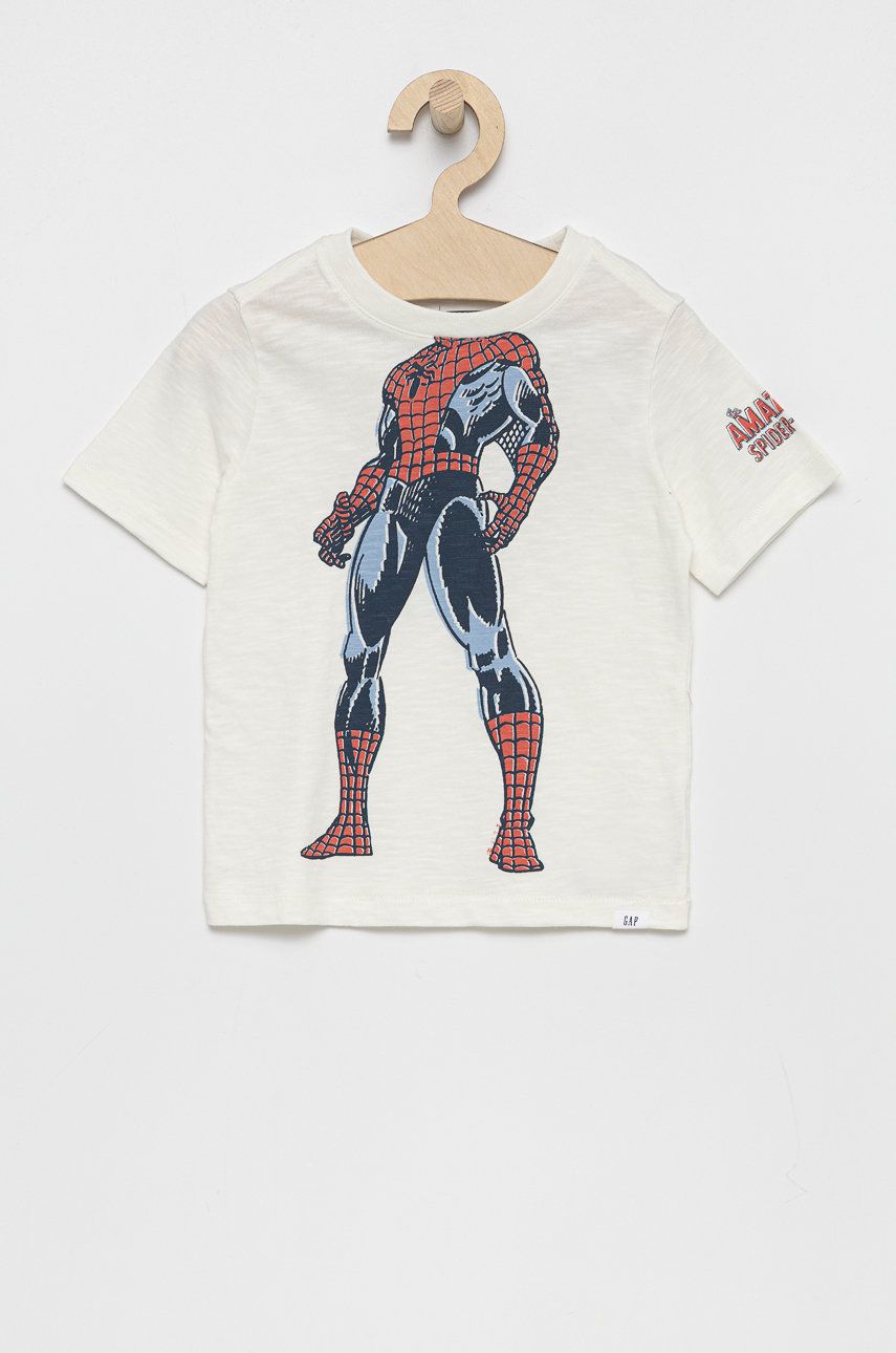 GAP gyerek pamut póló x Marvel fehér, nyomott mintás | ANSWEAR.hu