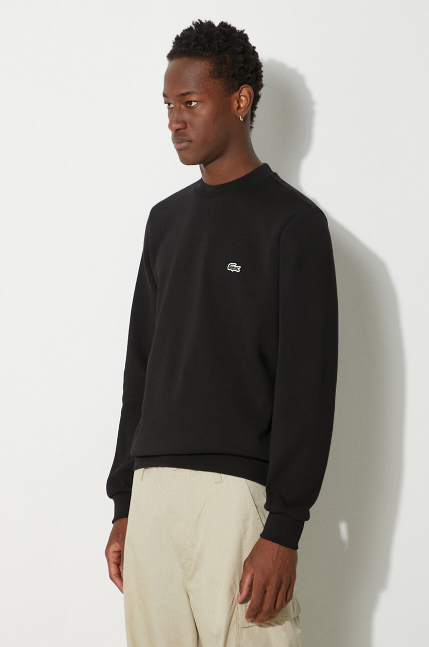 Lacoste sweatshirt men's black color at PRM US