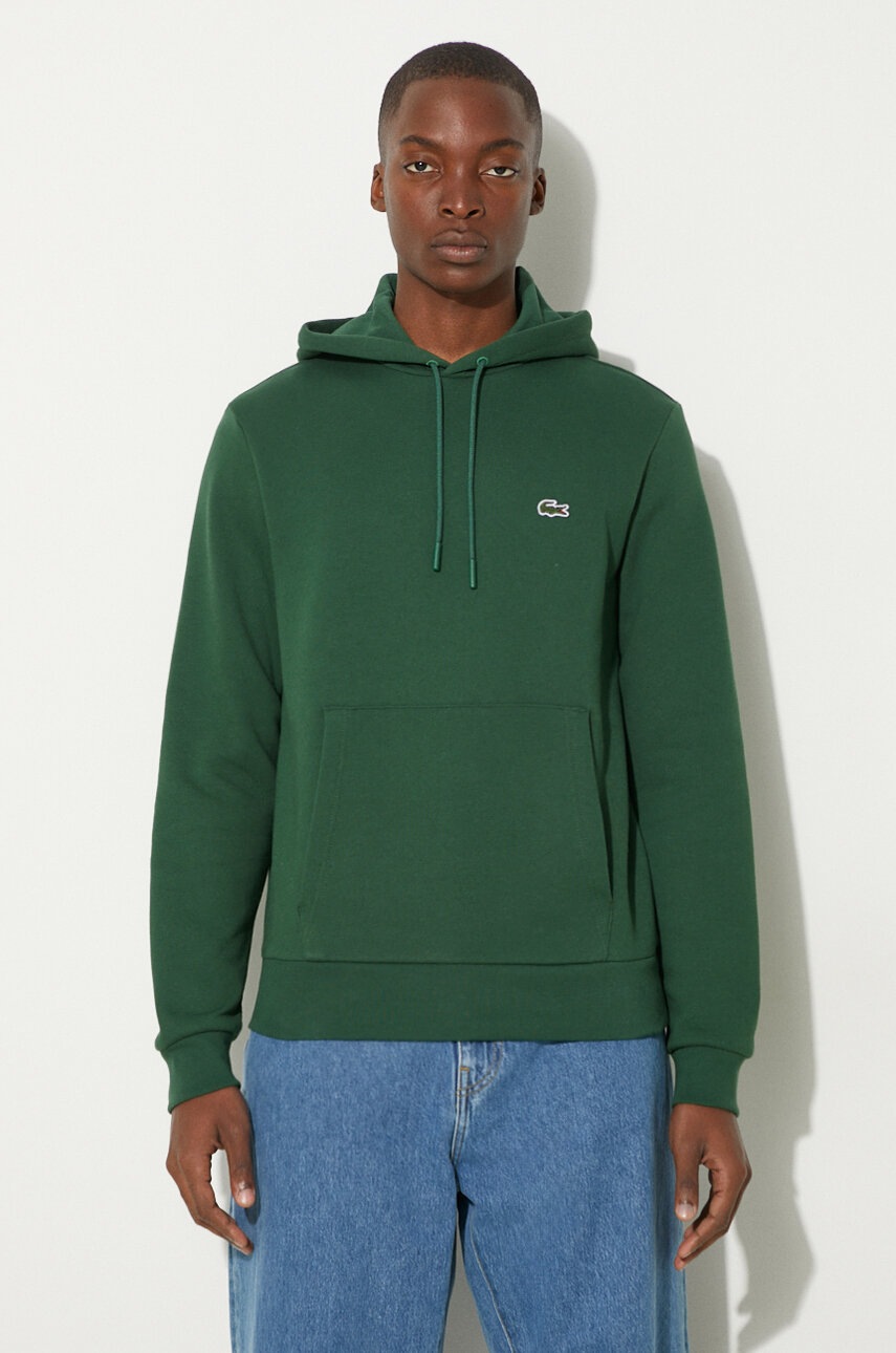 LACOSTE クラシックフィット トレーナー US M ダークグリーン LACOSTE】クラシックフィット トレーナー US M