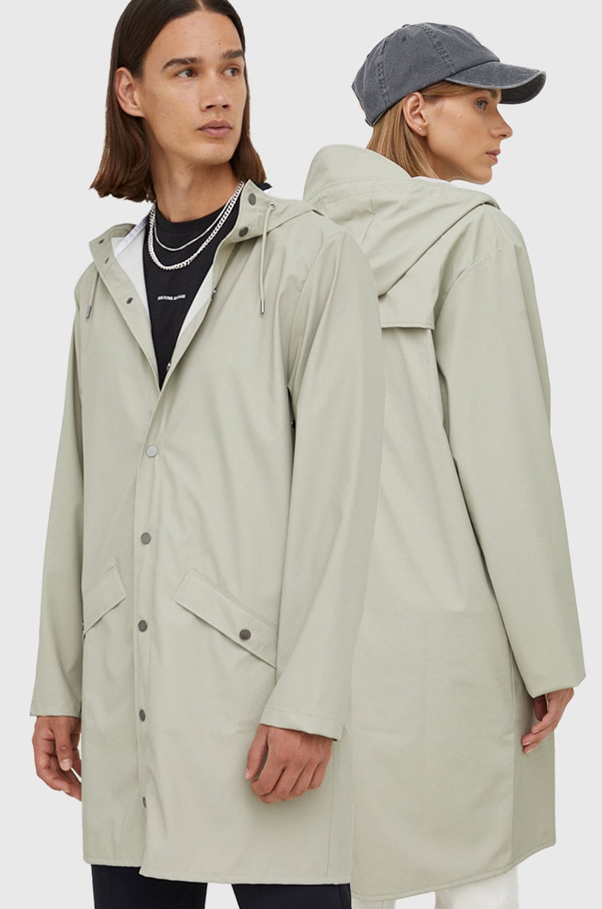 Rains rain jacket green color buy on PRM