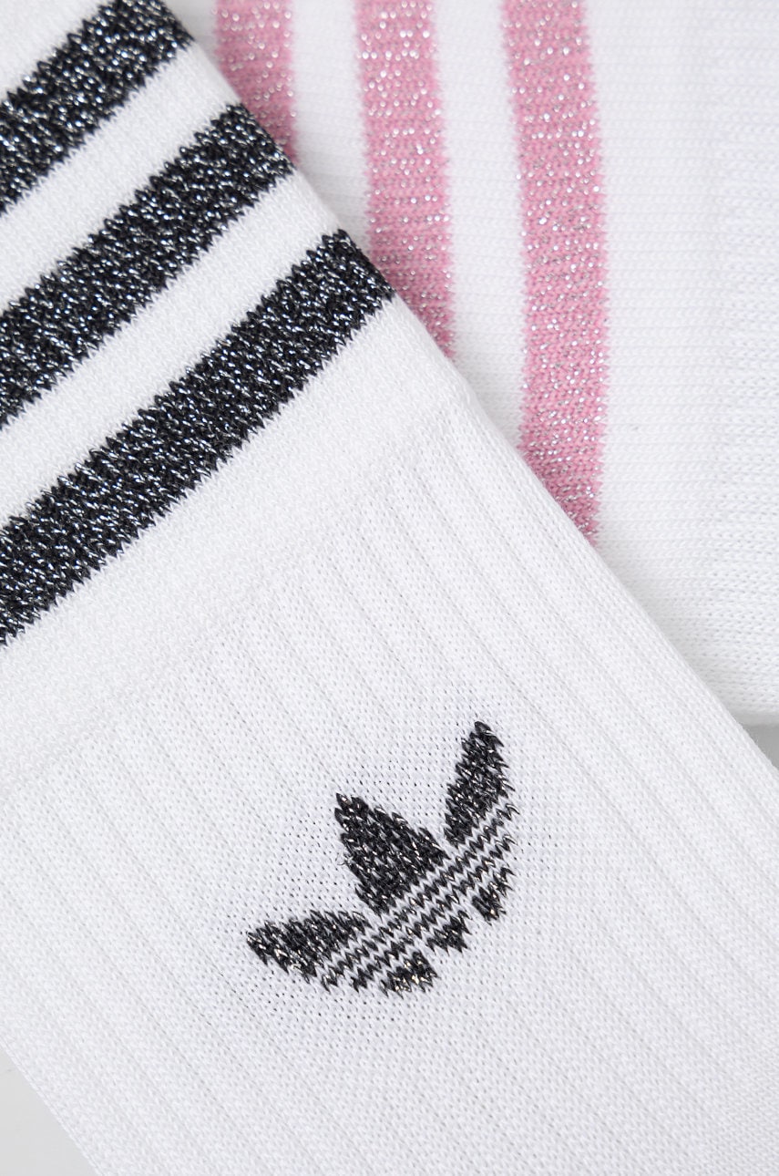 Adidas originals 2 store pack socks white pink