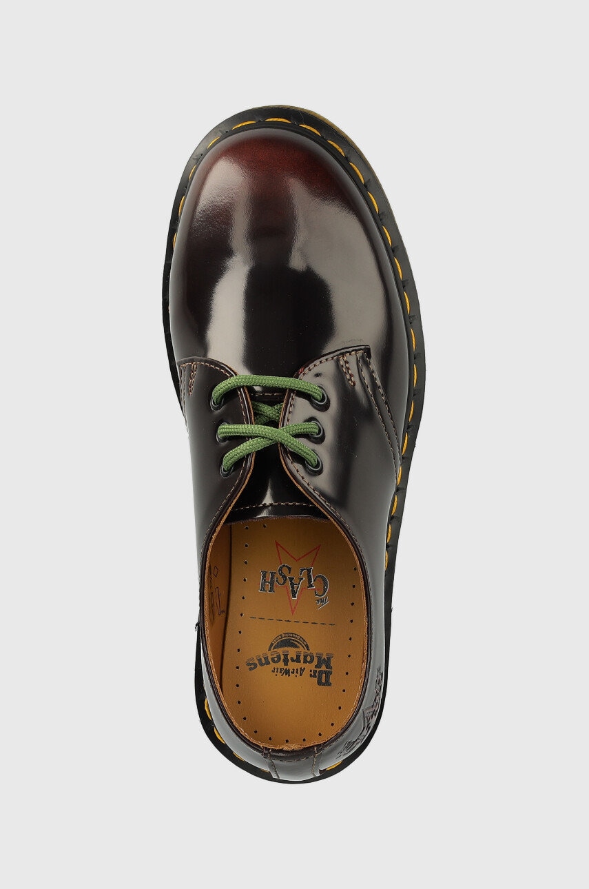 Dr. Martens leather shoes 1461 Arcadia x The Clash women s maroon