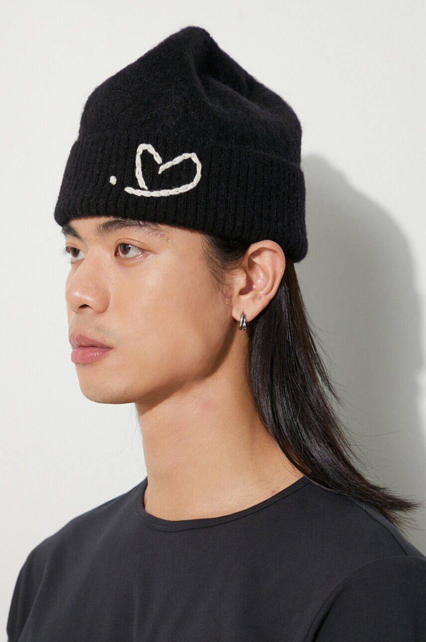 Ader Error wool beanie Twinkkle Heart Logo Beanie black
