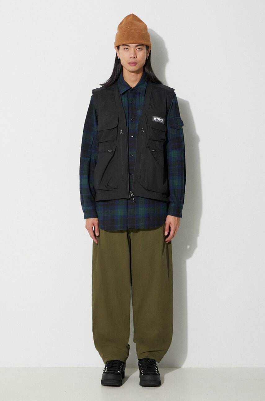 Engineered Garments cotton shirt Trail Shirt men's black Engineered Garments cotton shirt Trail Shirt men's black