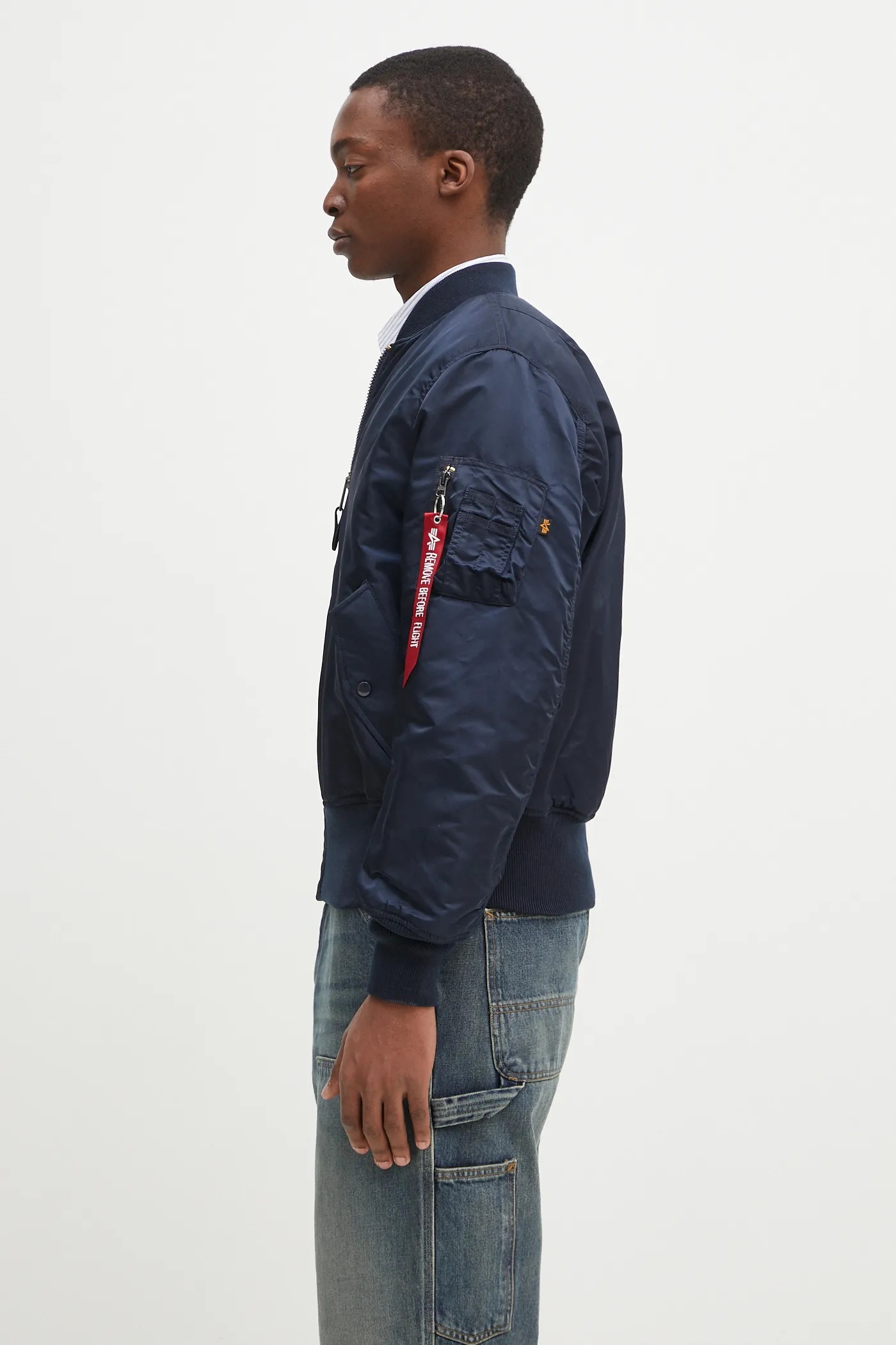 ジャケット・アウター MA-1 jacket archive unknown alpha Alpha Bomber MA-1 Ocean Blue ~ Vintage Store Clochard92.com