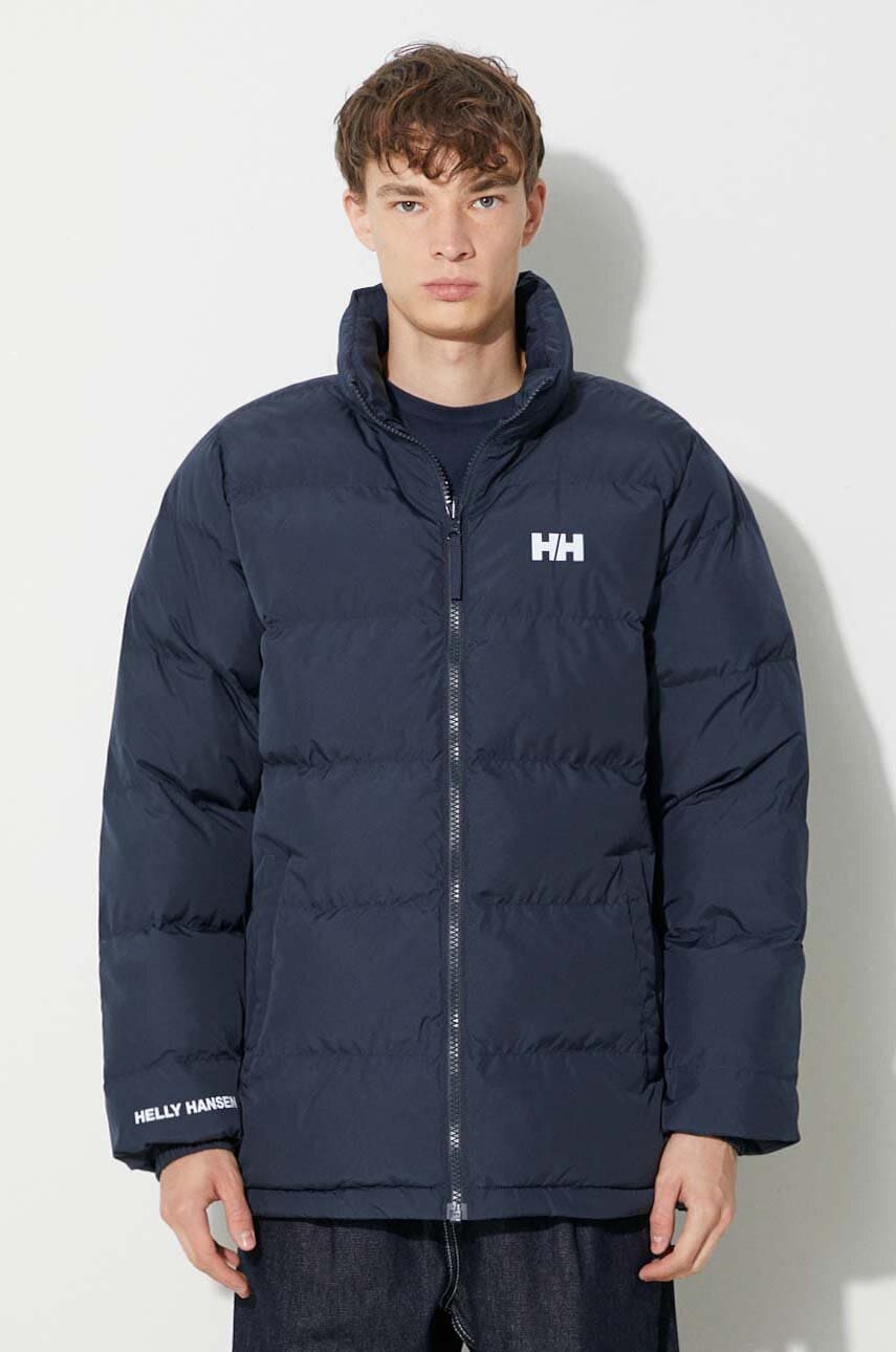 Helly Hansen reversible jacket YU 23 REVERSIBLE PUFFER men s navy blue color 54060 at PRM US