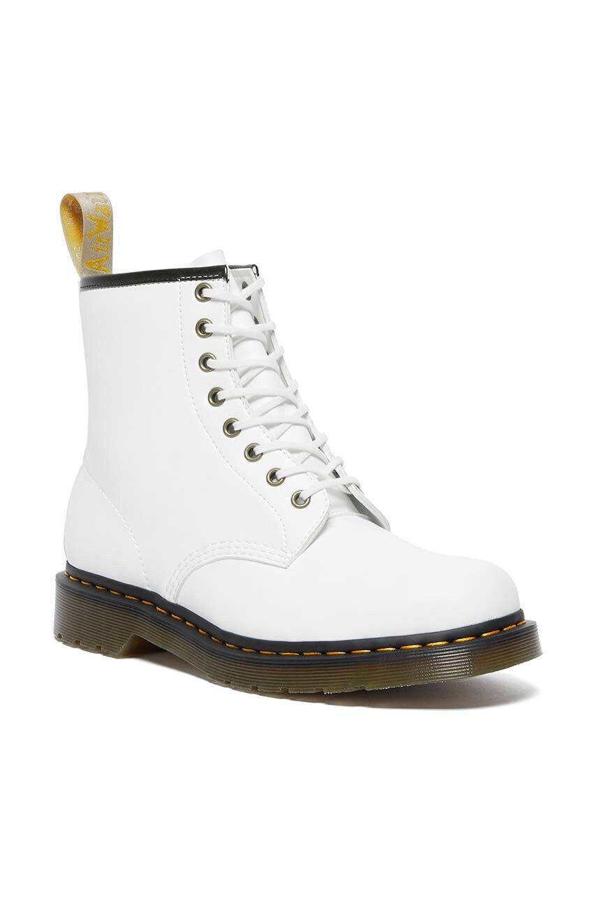 Ladies white top doc martens
